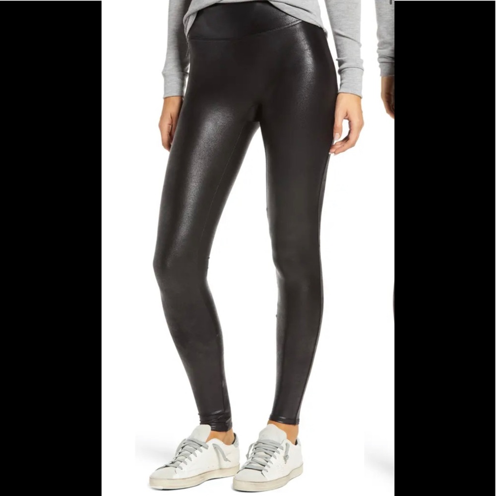 Spanx faux leather leggings